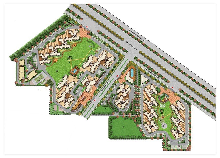 M3M Woodshire Site Plan