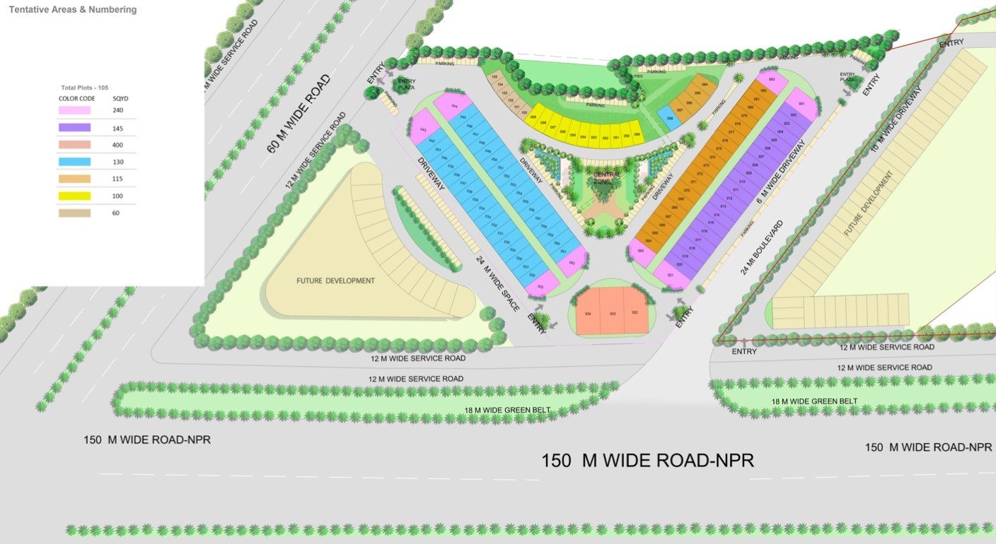 M3M 84 Market Site Plan