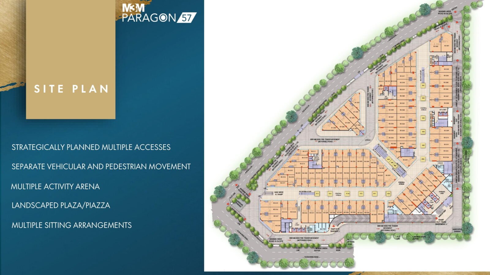 M3M Paragon 57 Site Plan