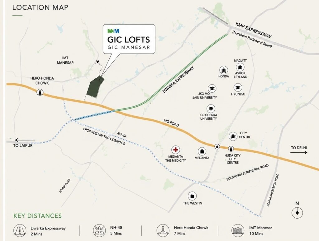 Smartworld Gic Lofts Location Map